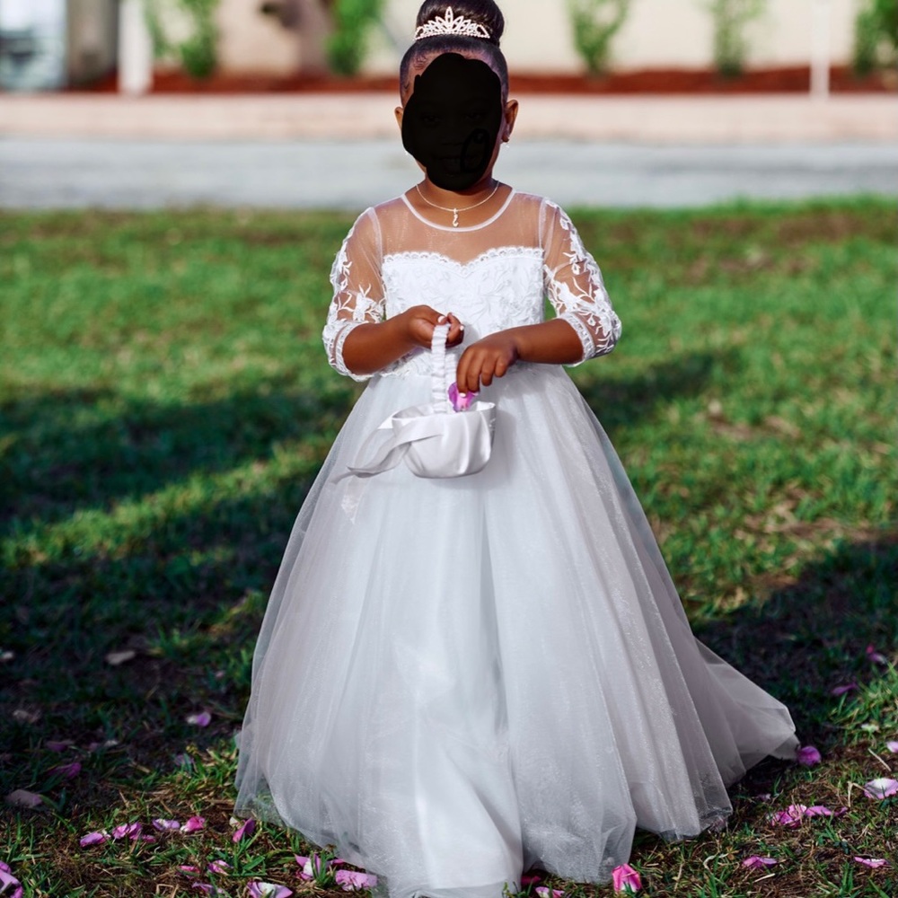 Custom made flower girl dress